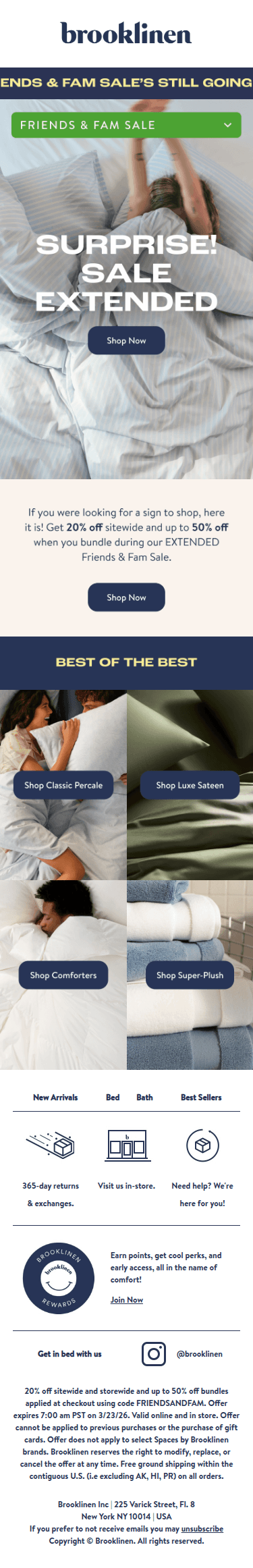 SURPRISE! Friends & Fam Sale isn't over yet