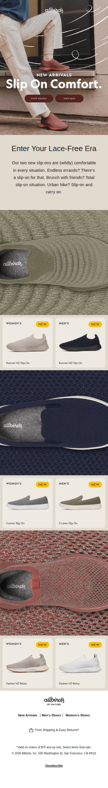 Go Ahead. Try Some New Slip-Ons. 😎