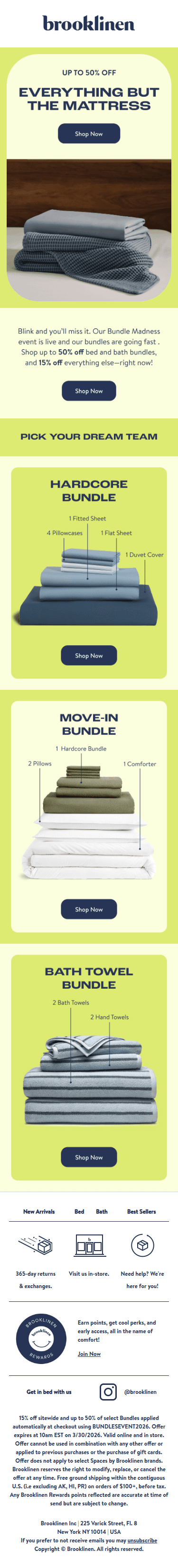 Up to 50% off bundles are headed off-court...