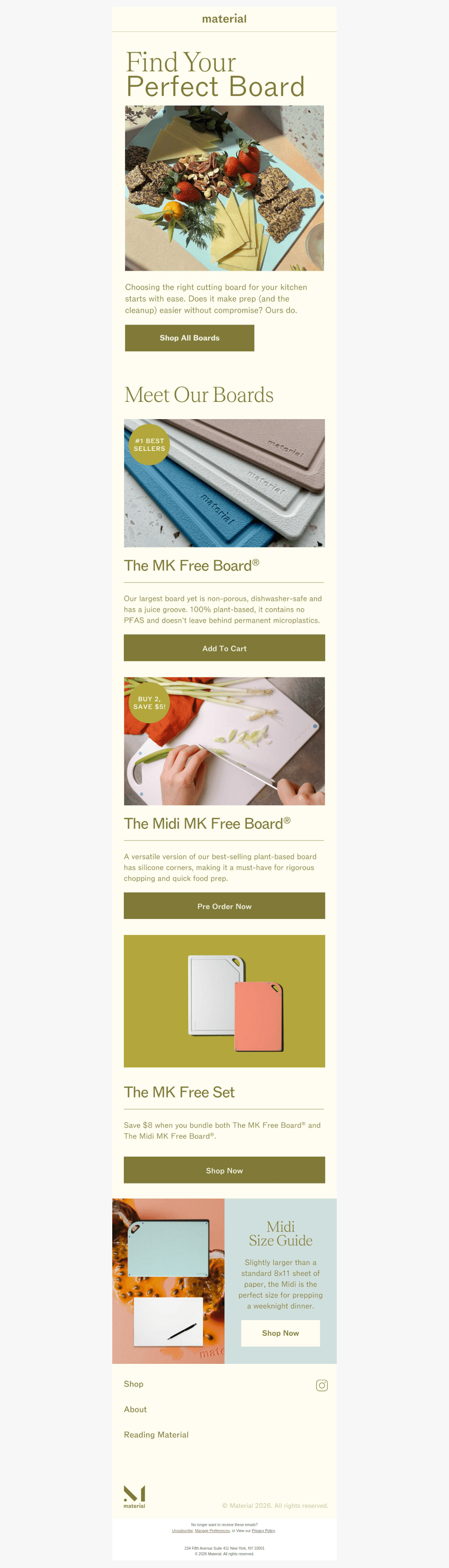 Find the cutting board for you — desktop view