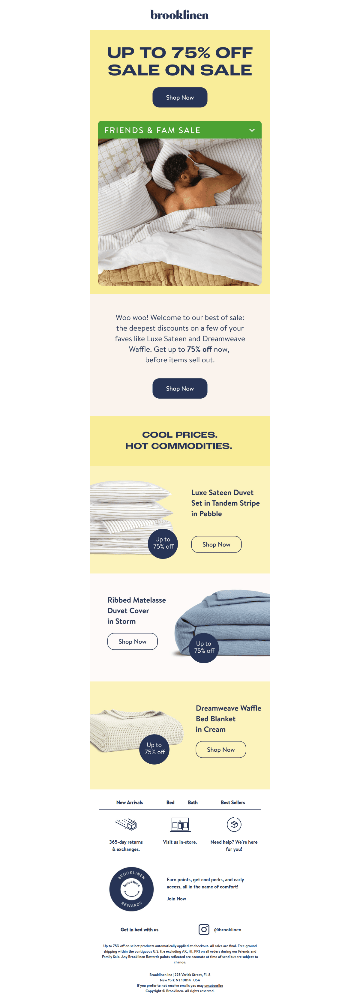 SALE ON SALE: Shop up to 75% Off — desktop view