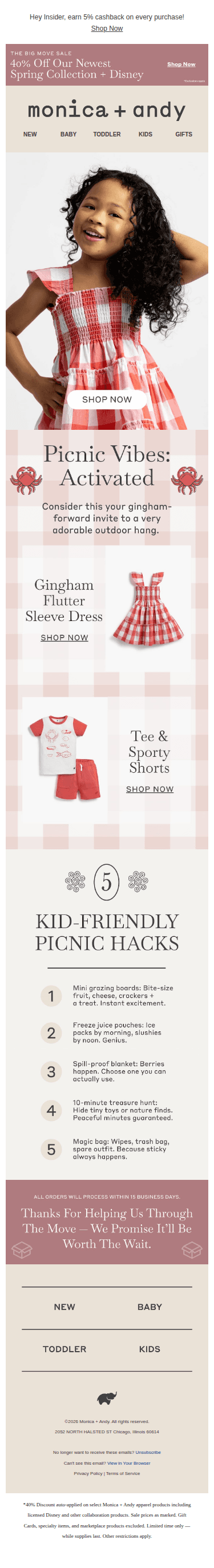 Gingham Made for Sunny Afternoons