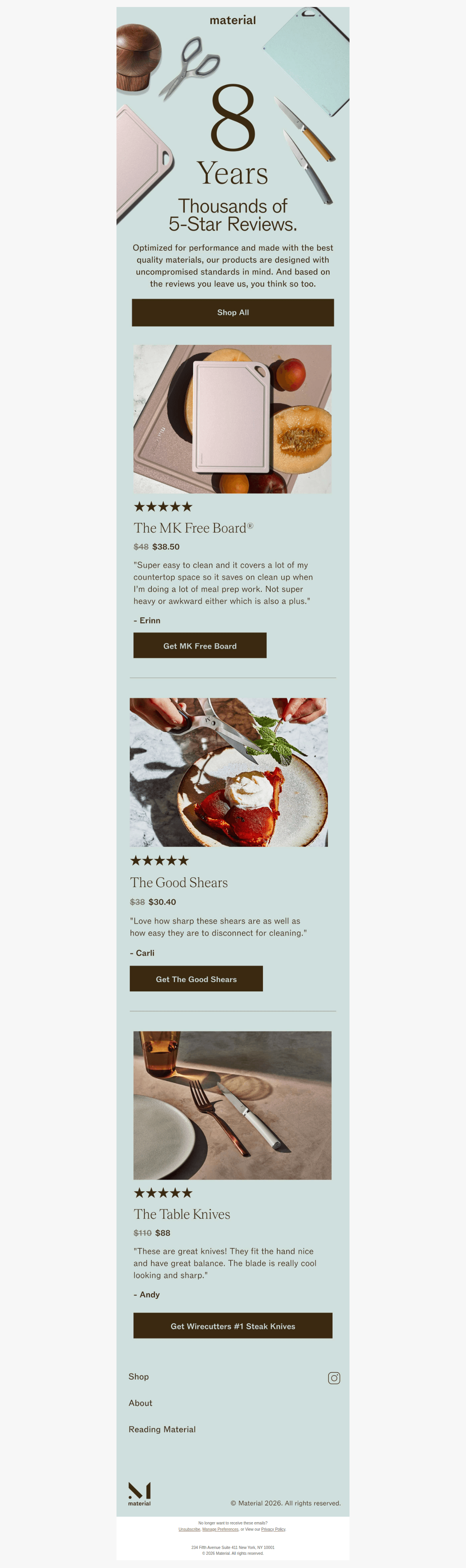 "Best Cutting Board EVER" — desktop view