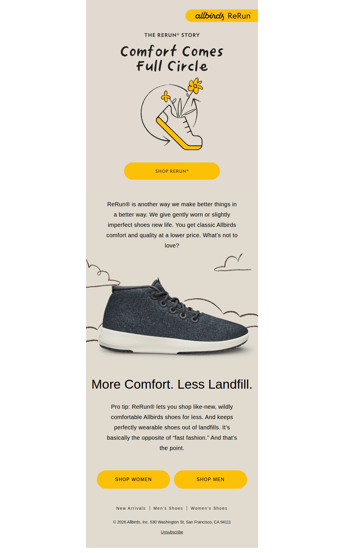 ReRun® Shoes: The Ultimate Win/Win 🌎 — desktop view