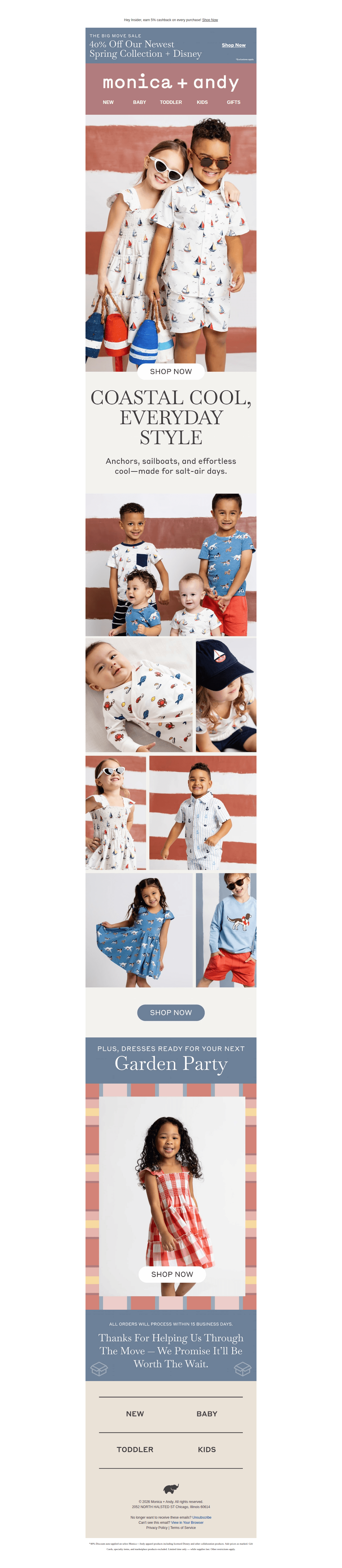 Seaside Style, 40% Off ⚓ — desktop view