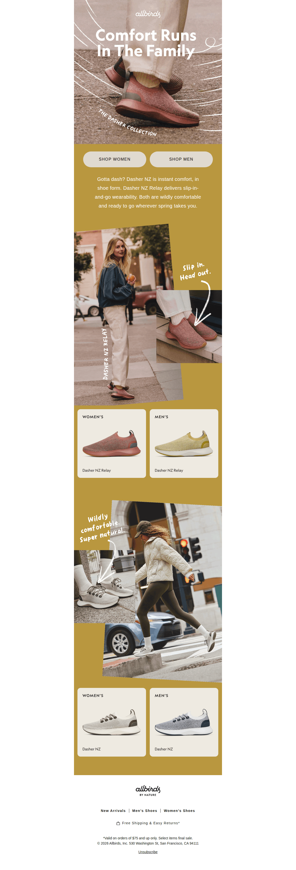 Two Wildly Comfortable Dasher Styles — desktop view