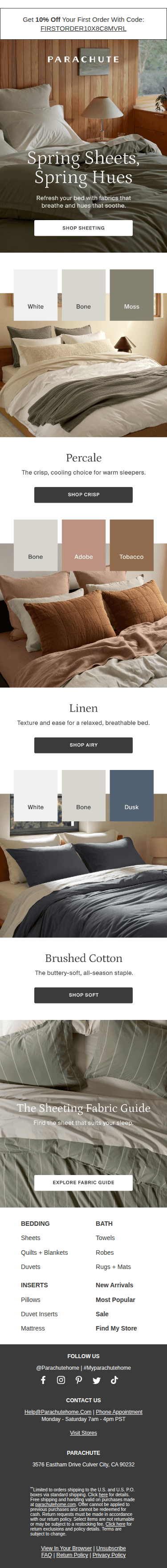 Your Spring Uniform (for Sleeping)