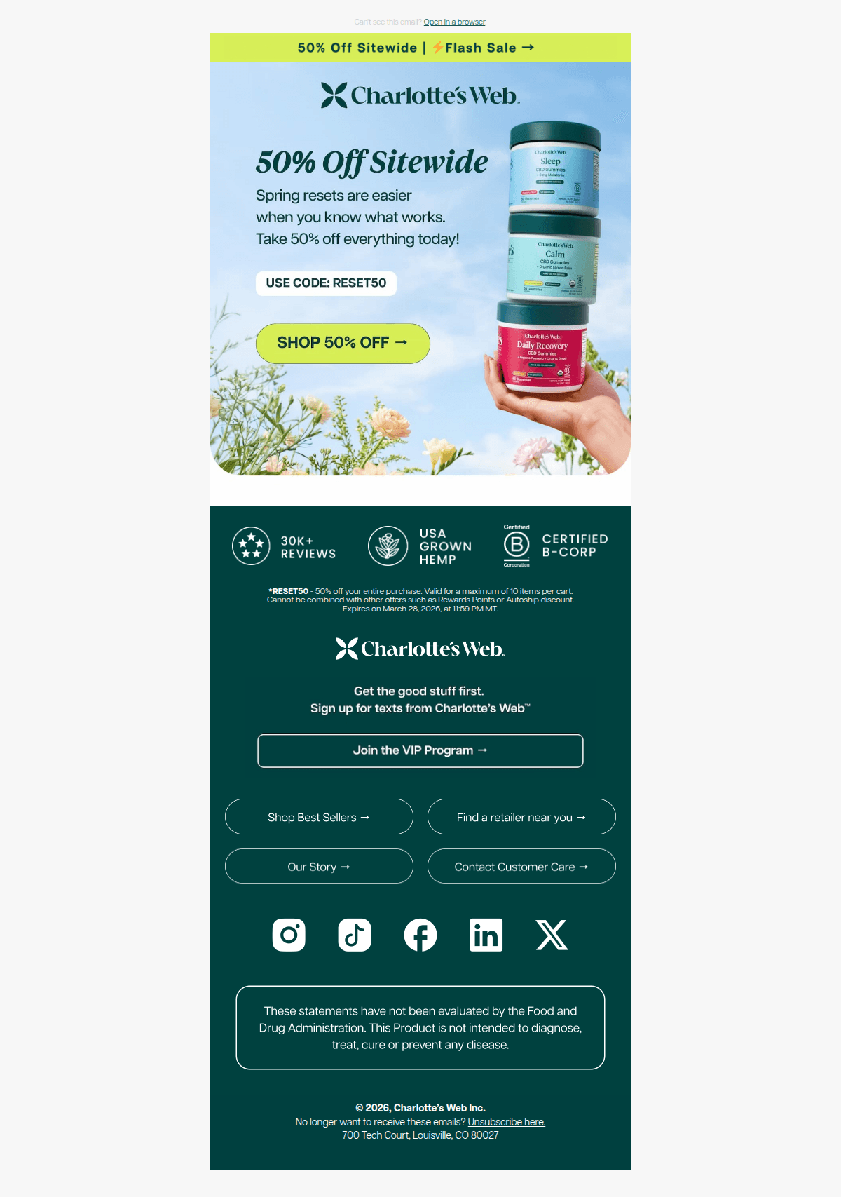 ☀️ 50% Off Flash Sale — desktop view